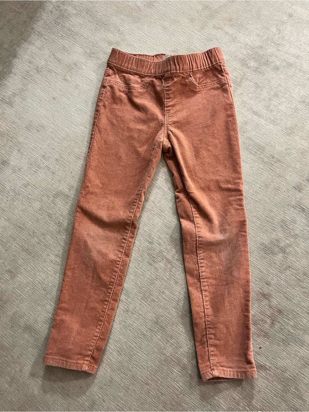 H&M Rust Orange Corduroy Pull-On Kids Jeans
